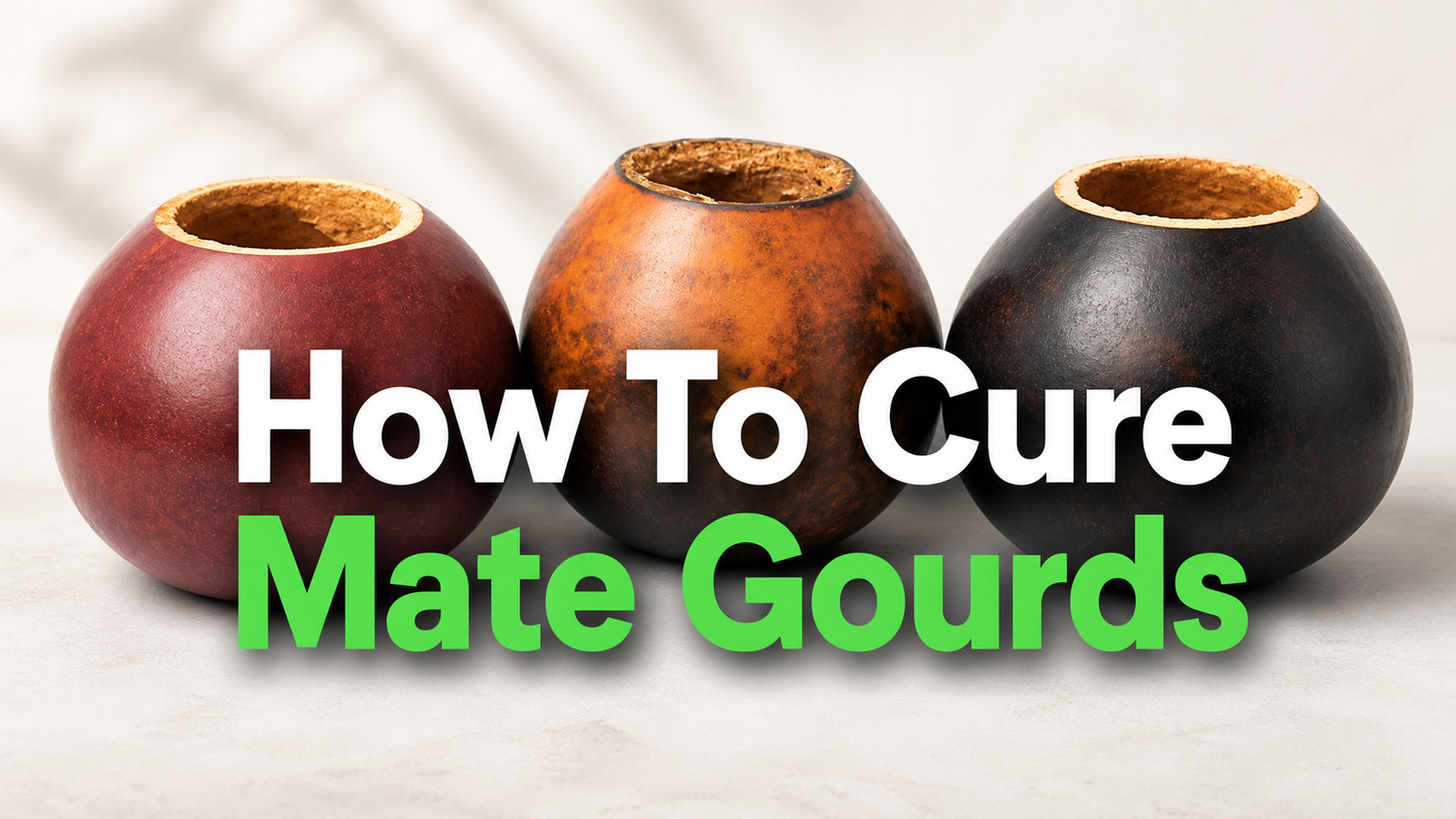 how to cure mate gourds