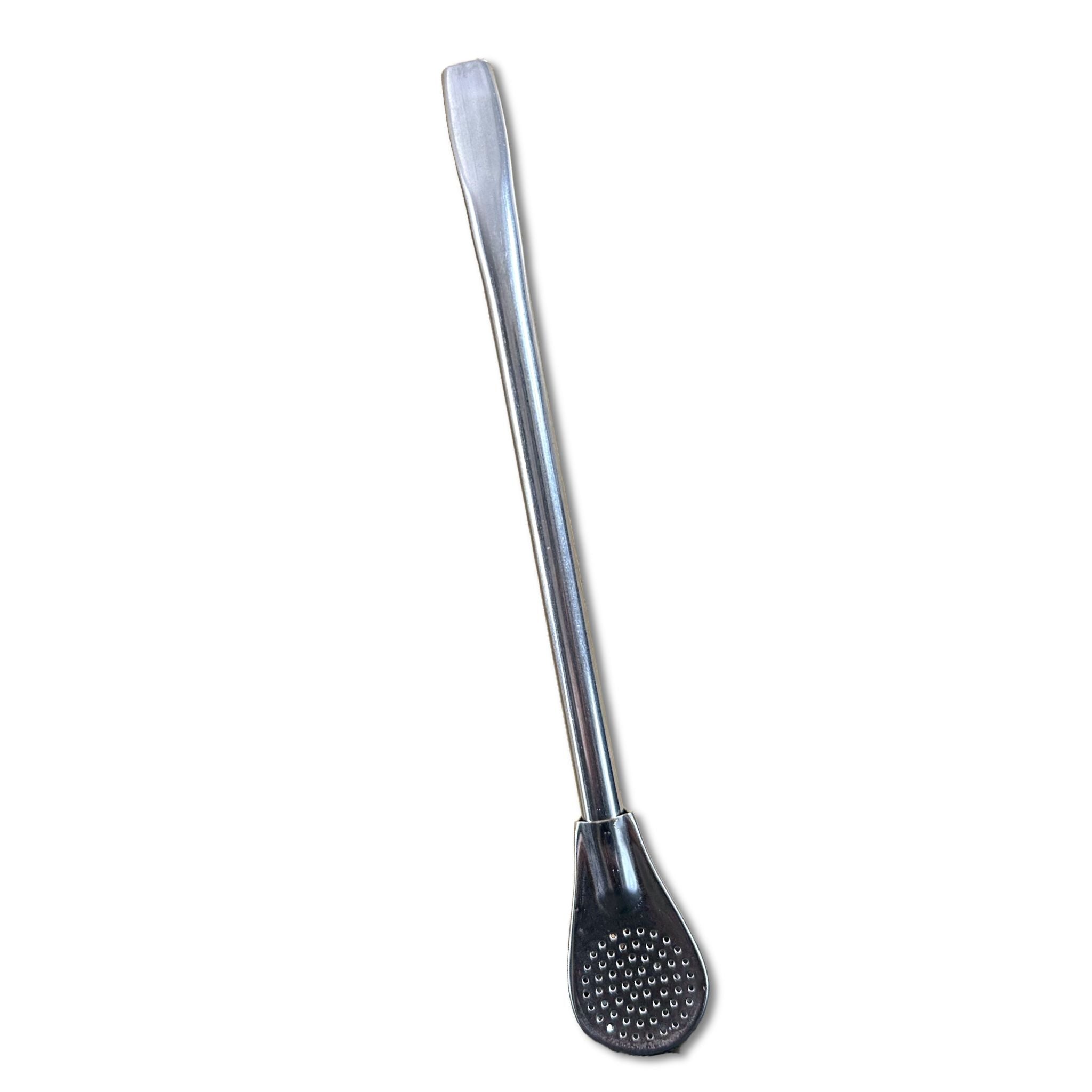 stainless steel spoon bombilla pear shape