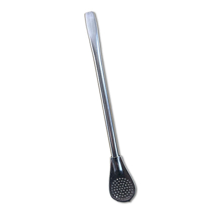 stainless steel spoon bombilla pear shape