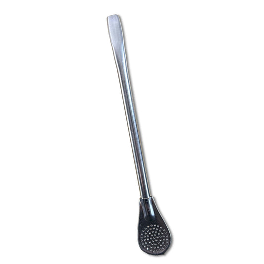 stainless steel spoon bombilla pear shape