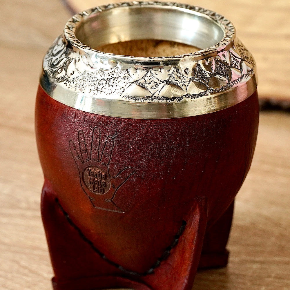 brown torpedo mate gourd chiseled rim