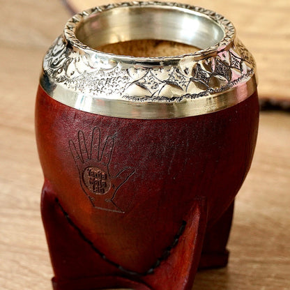 brown torpedo mate gourd chiseled rim