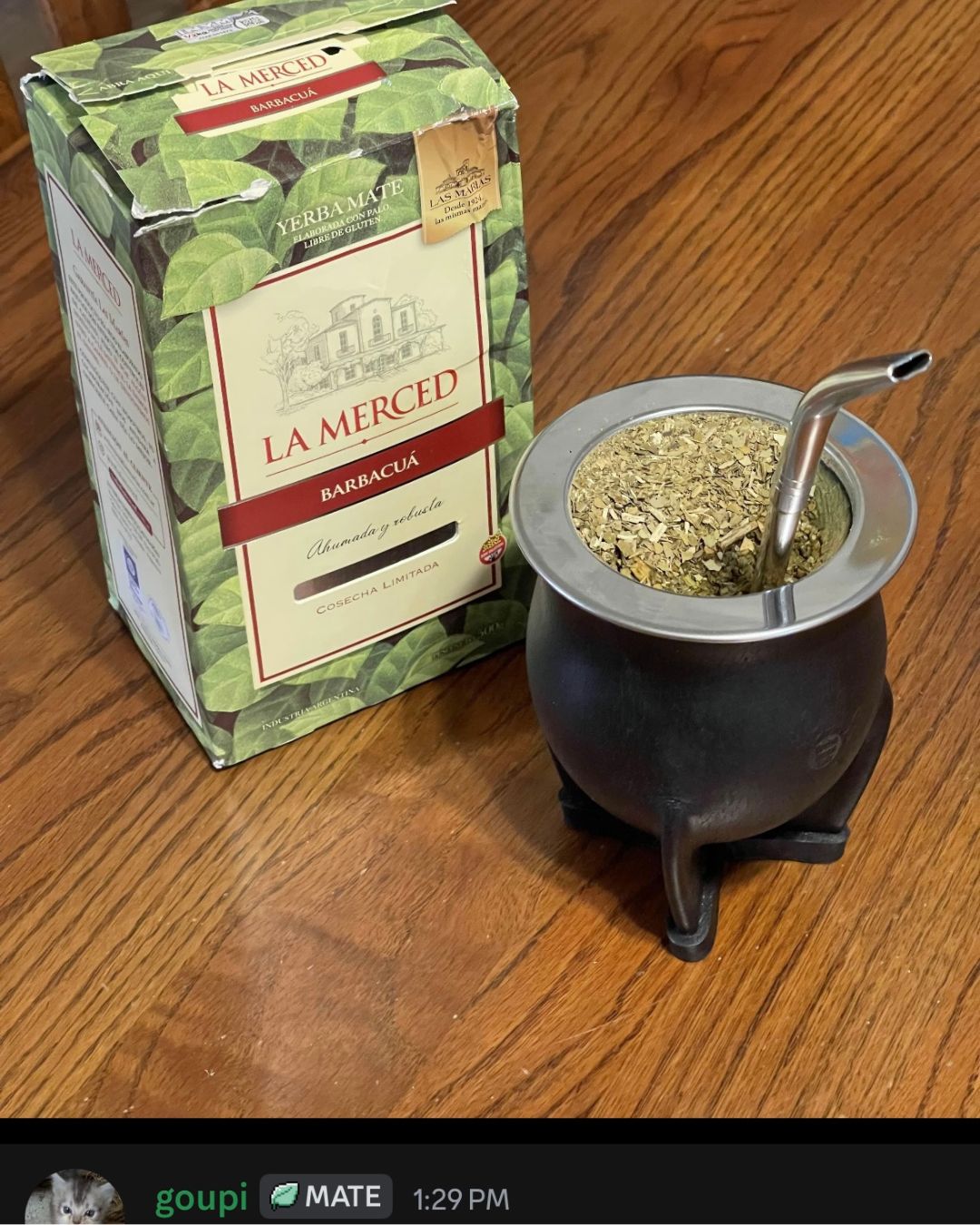 camionero mate with yerba mate