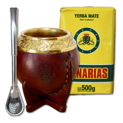Torpedo Yerba Mate Kit - "CERRO" Mate Gourd, Bombilla, & Yerba