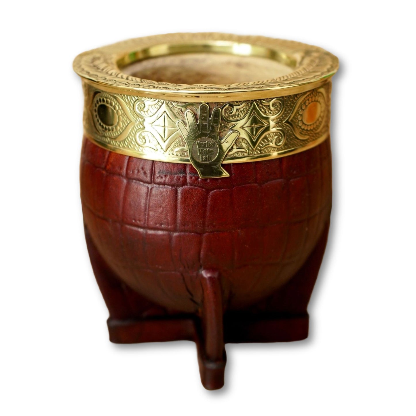 imperial mate gourd croc leather