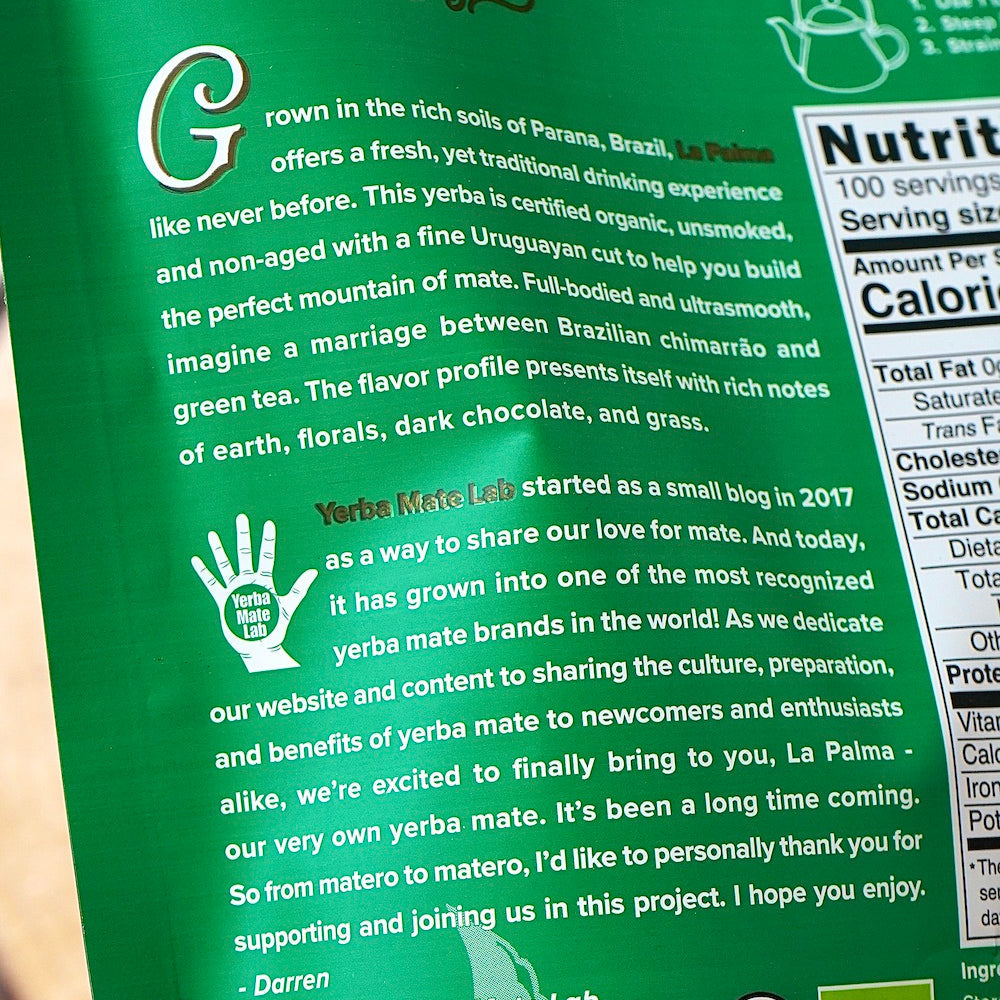 La Palma Yerba Mate (500g / 1.1lb) – Yerba Mate Lab La Palma Yerba Mate (500g / 1.1lb) – Yerba Mate Lab