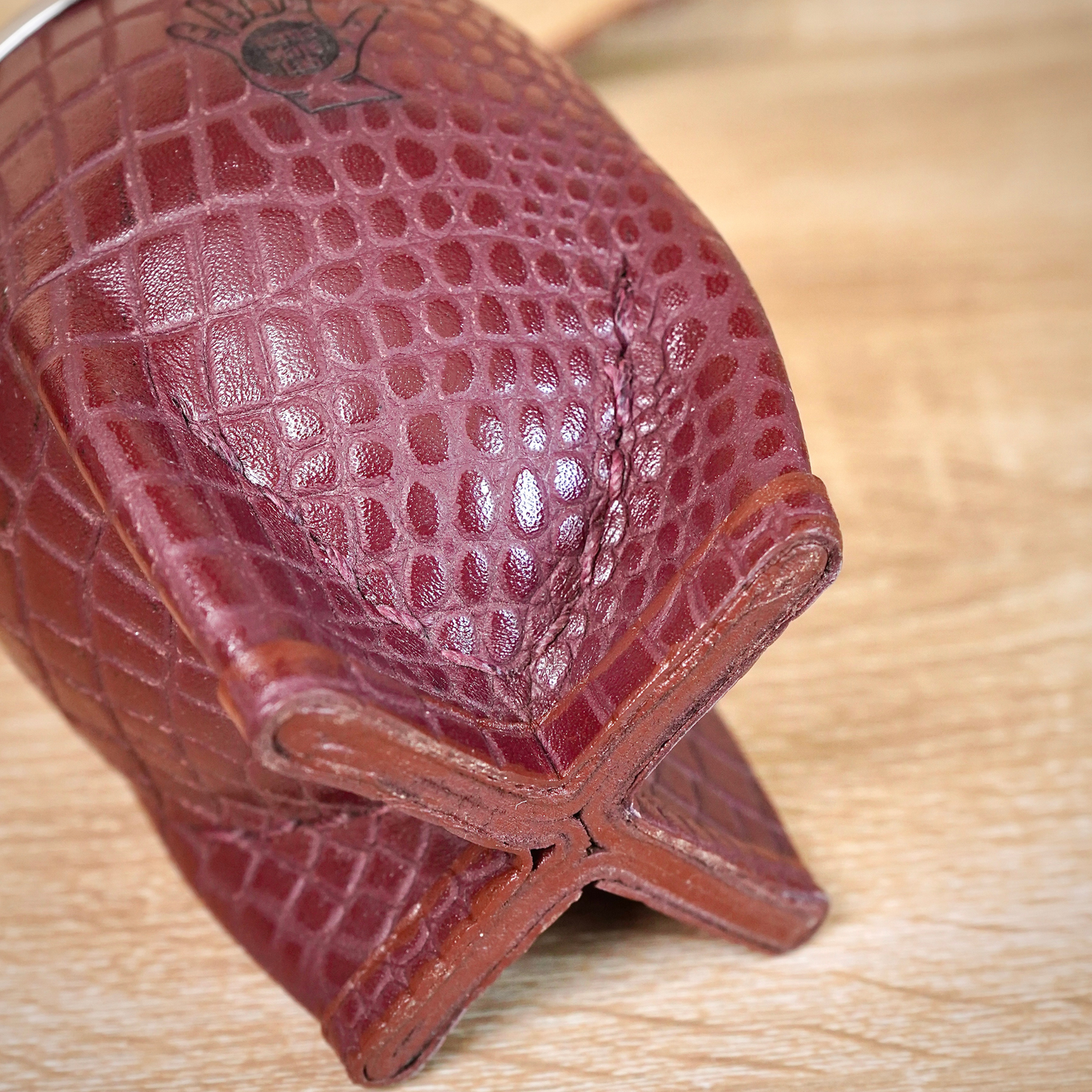 torpedo croc leather